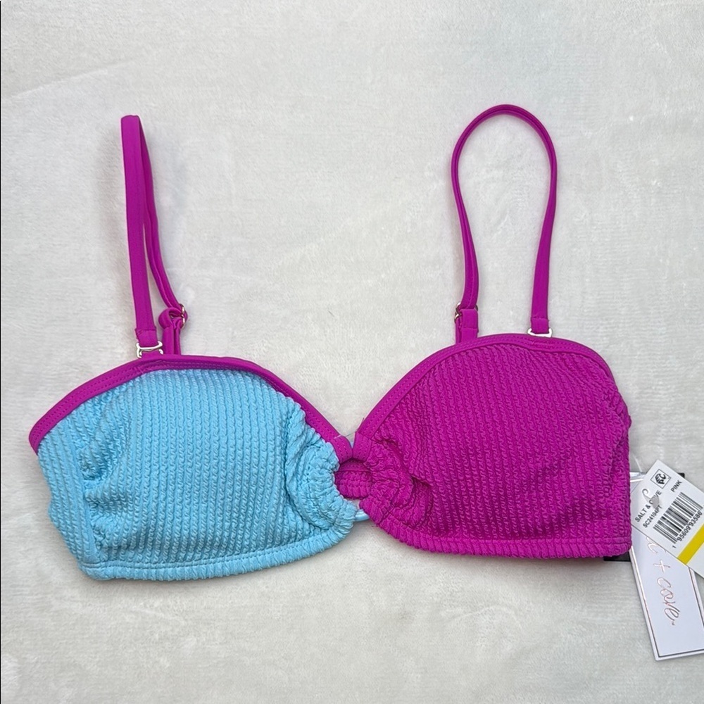 Salt + Cove Textured Bikini Top- Size Small- NWT